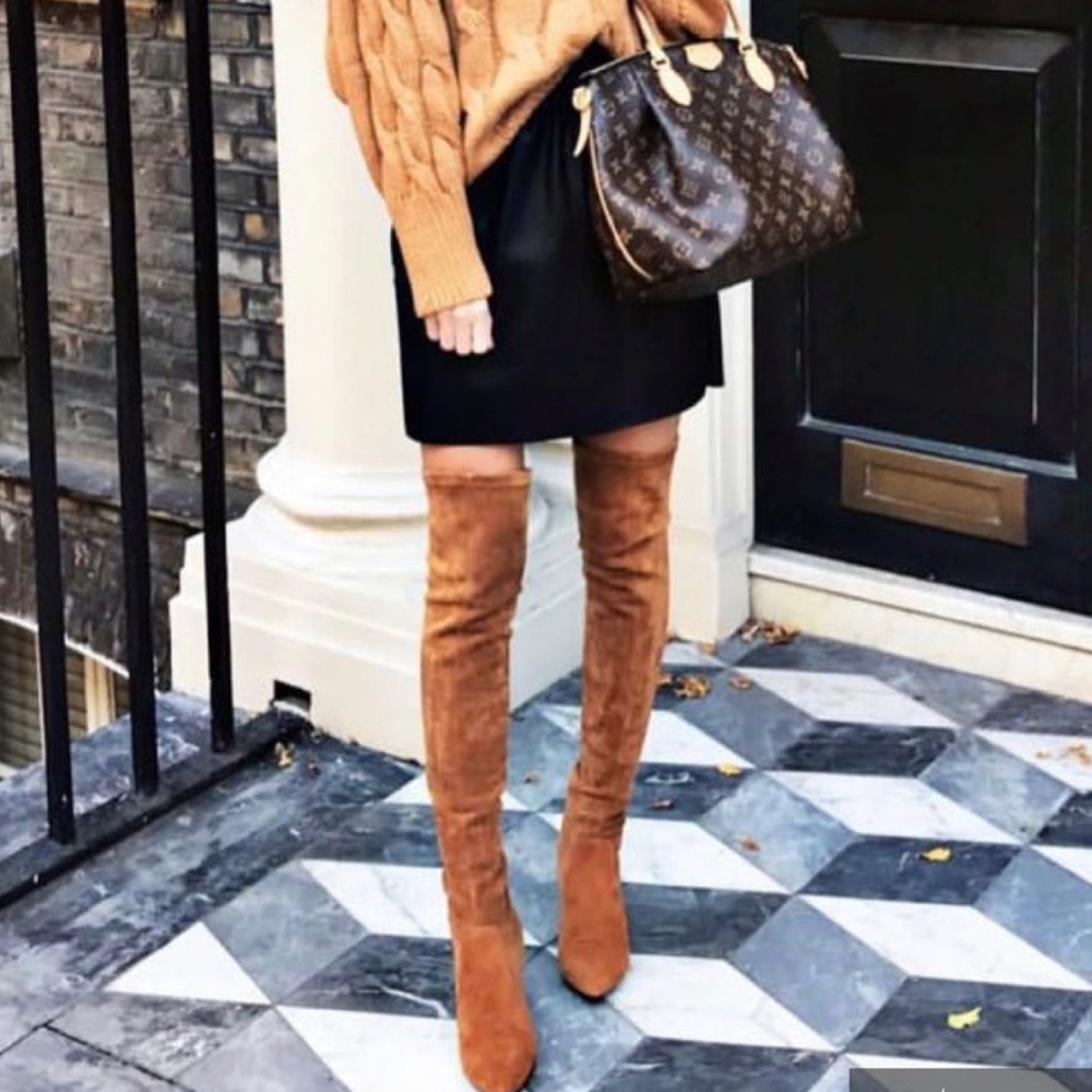 Mid thigh boots